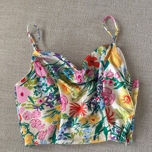 Astr Floral Camisole with Multicolor Design